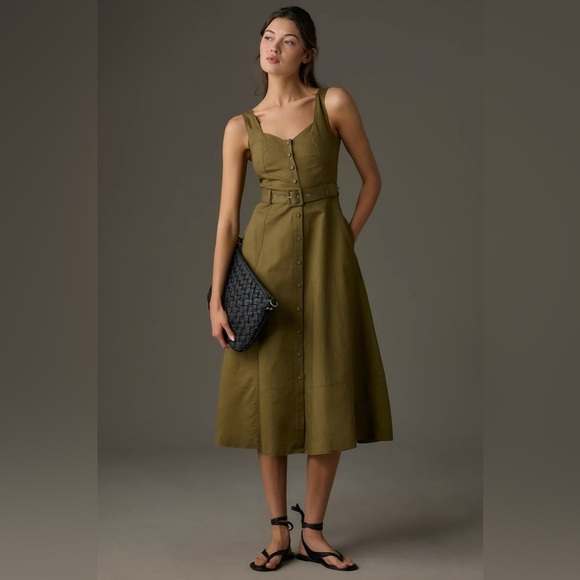 NWT PAIGE Arienne Midi Dress - Picture 1 of 5